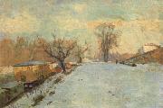 Albert Lebourg, Road on the Banks of the Seine at Neuilly in Winter